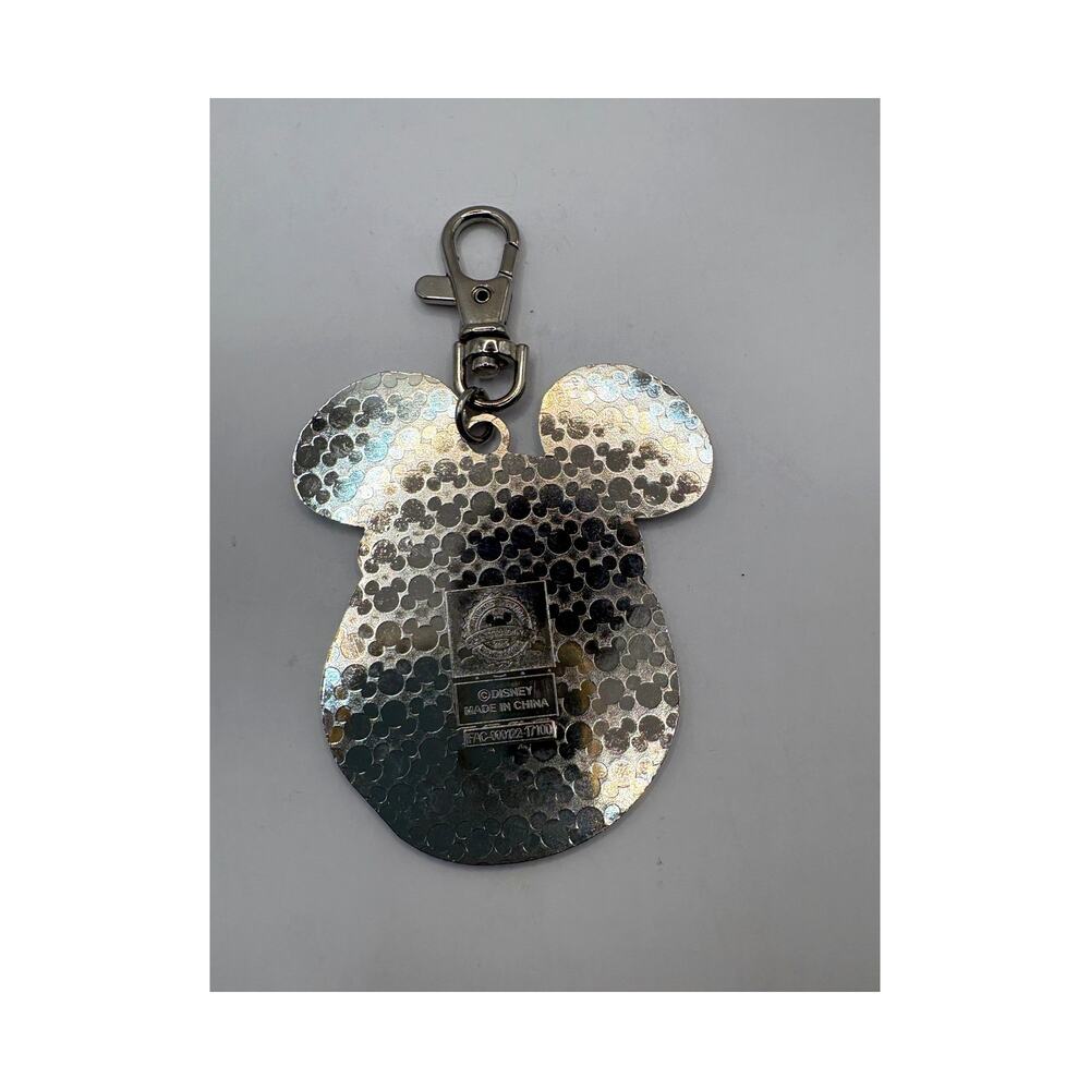 Disney Jack Skellington Mickey Ears Swirl Lobster Clasp Charm Keychain - Picture 3 of 3